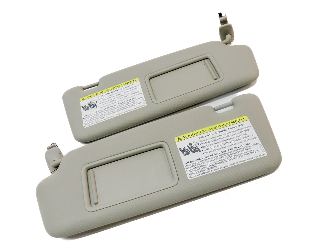 Thumbnail 3: 2009-2012 AUDI Q5 (8R) FRONT LEFT & RIGHT SUNVISOR SHADE SET-2 (Gray)