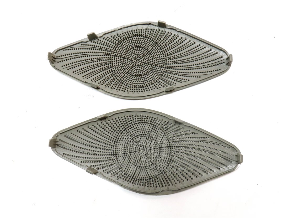 Thumbnail 12: 12 AUDI Q5 (B8 8R) BANG OLUFSEN SPEAKER GRILLE TRIM COVER SET/13 (BLACK/SILVER)