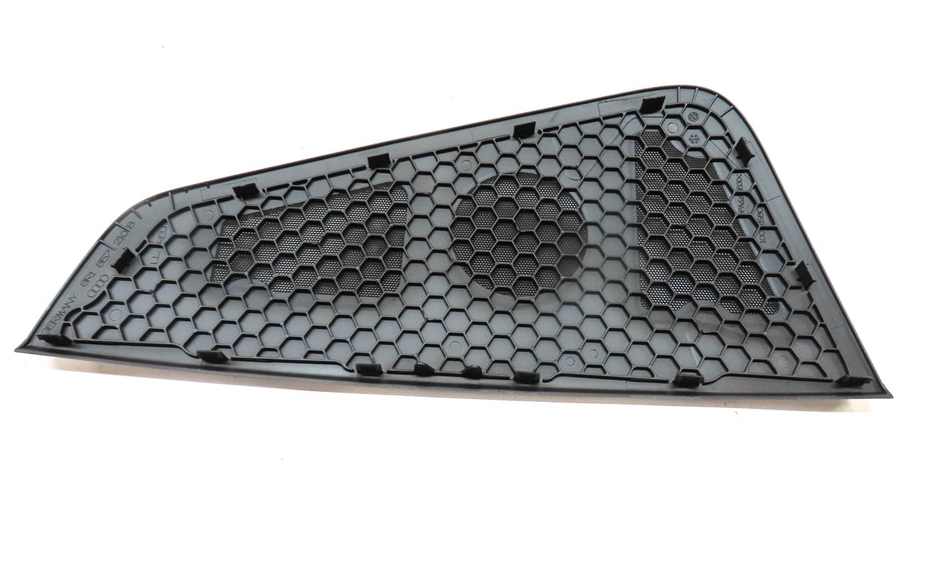 Thumbnail 21: 12 AUDI Q5 (B8 8R) BANG OLUFSEN SPEAKER GRILLE TRIM COVER SET/13 (BLACK/SILVER)