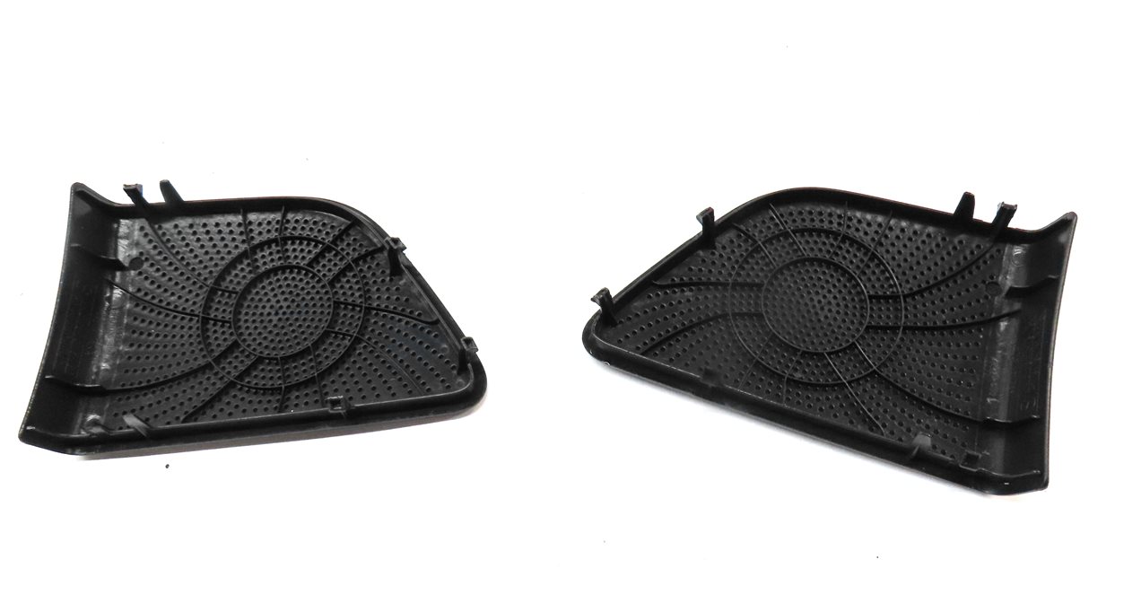 Thumbnail 9: 12 AUDI Q5 (B8 8R) BANG OLUFSEN SPEAKER GRILLE TRIM COVER SET/13 (BLACK/SILVER)