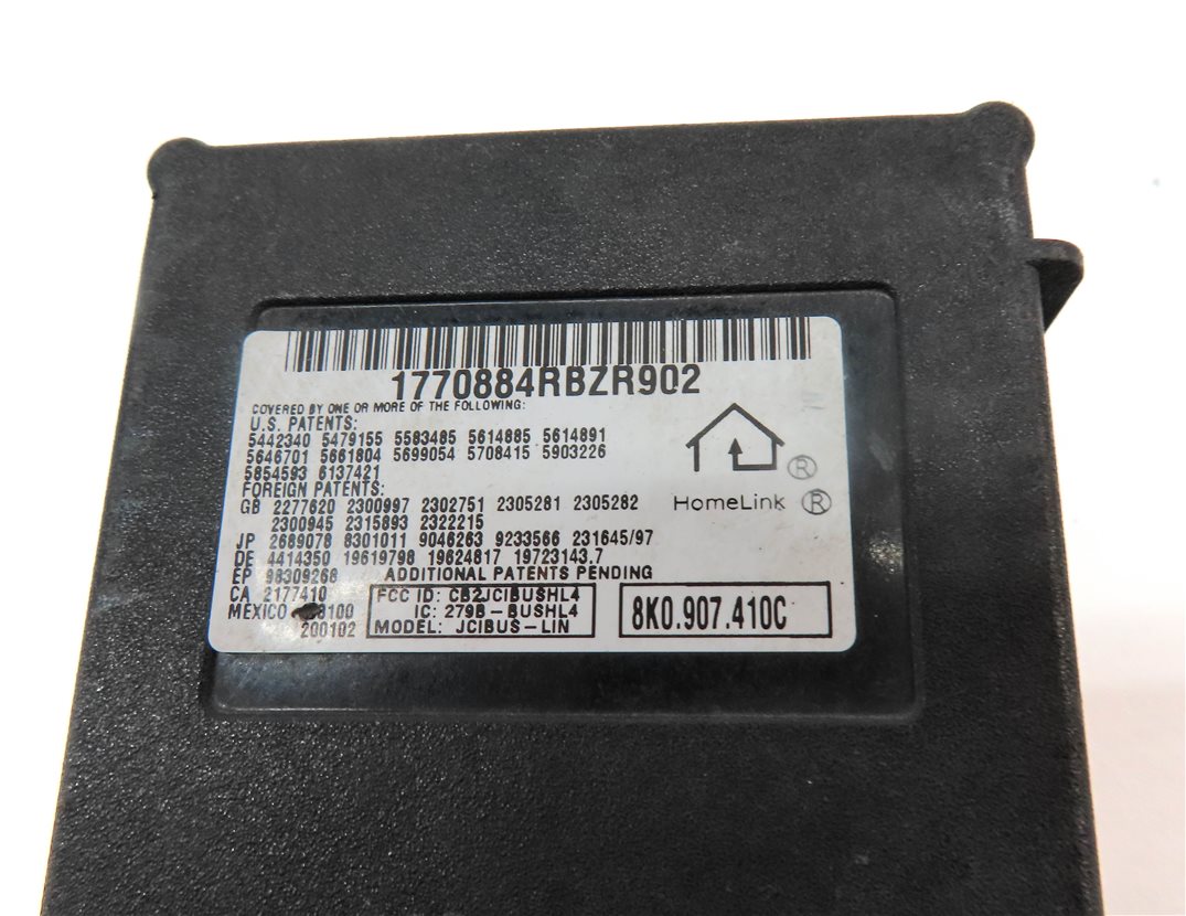 Thumbnail 6: 2008-2012 AUDI A4 S4 A5 Q5 Q7 (B8 8K 8T 8R 4L) HOMELINK GARAGE DOOR GATE MODULE