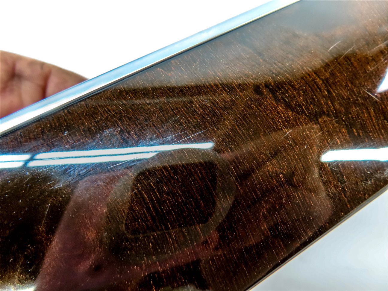 Thumbnail 4: 12 AUDI Q5 B8 8R INTERIOR LEFT RIGHT DOOR CENTER CONSOLE DASH TRIM SET (Walnut)
