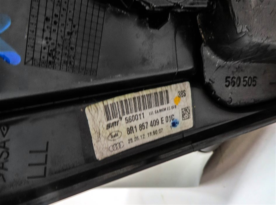 Thumbnail 8: 09-14 AUDI Q5 (8R) LEFT P-FOLD HEAT AUTODIM MEMORY DOOR MIRROR w/ LIGHT (White)
