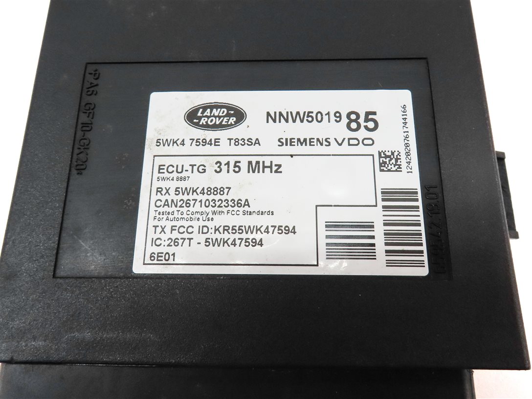 Thumbnail 4: 2006 RANGE ROVER SPORT (L320) TPMS TIRE AIR PRESSURE SENSOR CONTROL MODULE