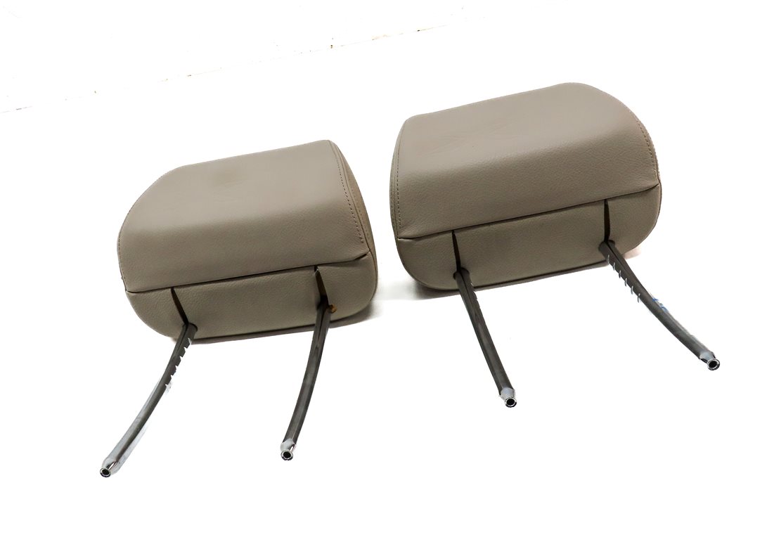 Thumbnail 3: 13-15 BMW X1 (E84) FRONT LEFT DRIVER & RIGHT PASSENGER HEADREST SET 2 (Oyster)