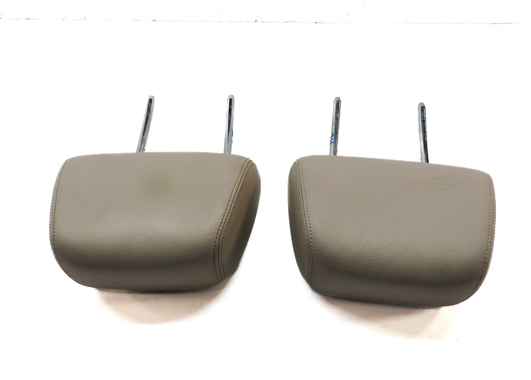 Thumbnail 4: 13-15 BMW X1 (E84) FRONT LEFT DRIVER & RIGHT PASSENGER HEADREST SET 2 (Oyster)