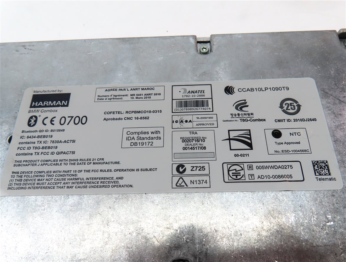 Thumbnail 5: 2014 BMW X1 E84 BLUETOOTH BLUE TOOTH TELEMATICS CELL PHONE COMBOX CONTROL MODULE