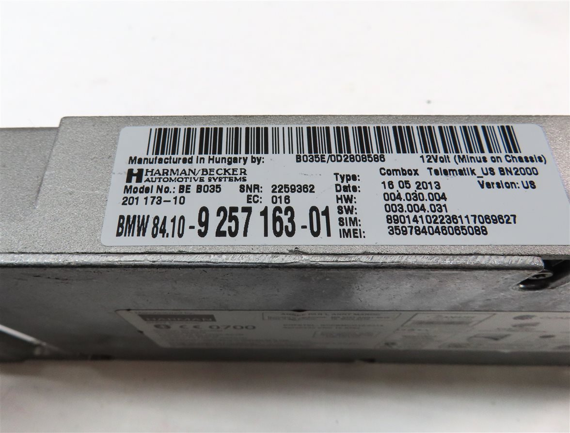 Thumbnail 6: 2014 BMW X1 E84 BLUETOOTH BLUE TOOTH TELEMATICS CELL PHONE COMBOX CONTROL MODULE