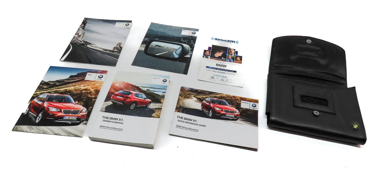 2014 BMW X1 (E84) OWNERS MANUAL BOOKLET BOOK SET 6 w/ CARRY CARRYING CASE