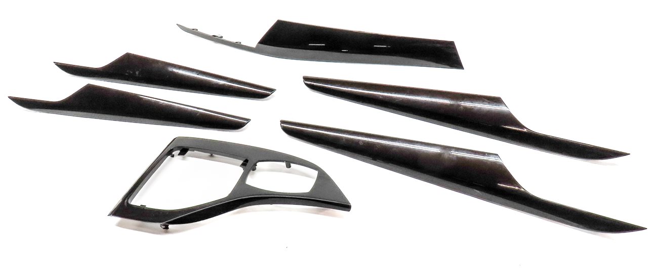 2014 BMW X1 (E84) FRONT REAR LEFT RIGHT DOOR DASH CONSOLE TRIM SET (Dark Copper)