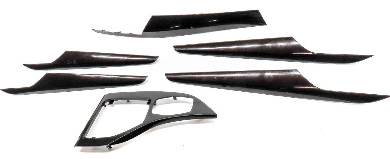 Thumbnail 2: 2014 BMW X1 (E84) FRONT REAR LEFT RIGHT DOOR DASH CONSOLE TRIM SET (Dark Copper)