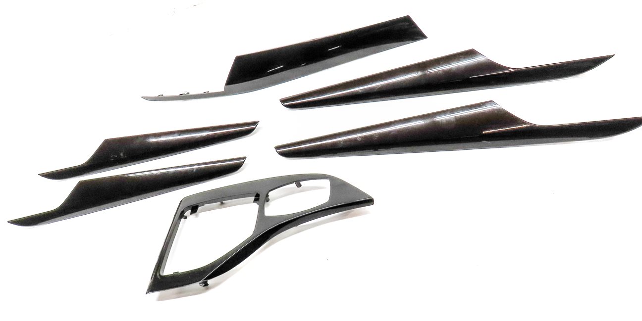 Thumbnail 3: 2014 BMW X1 (E84) FRONT REAR LEFT RIGHT DOOR DASH CONSOLE TRIM SET (Dark Copper)