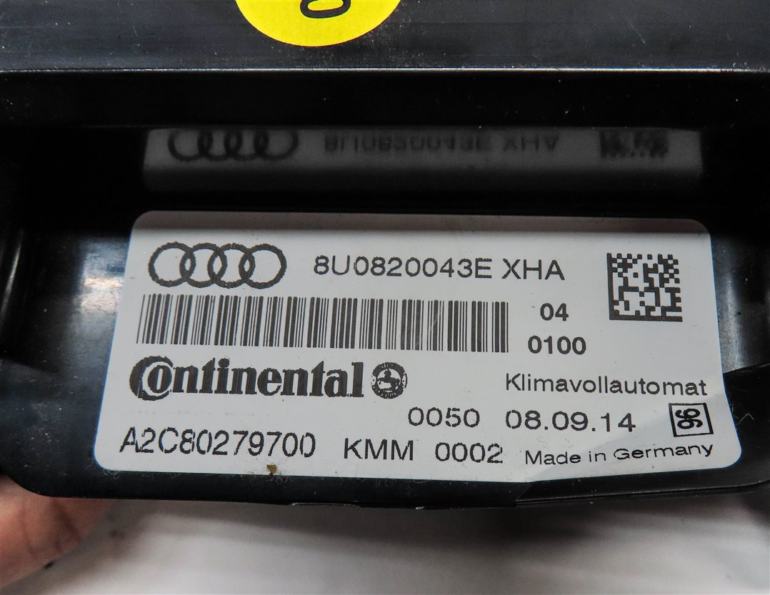 Thumbnail 6: 2015-2016 AUDI Q3 (8U) FRONT HEATER A/C TEMPERATURE CLIMATE CONTROL PANEL