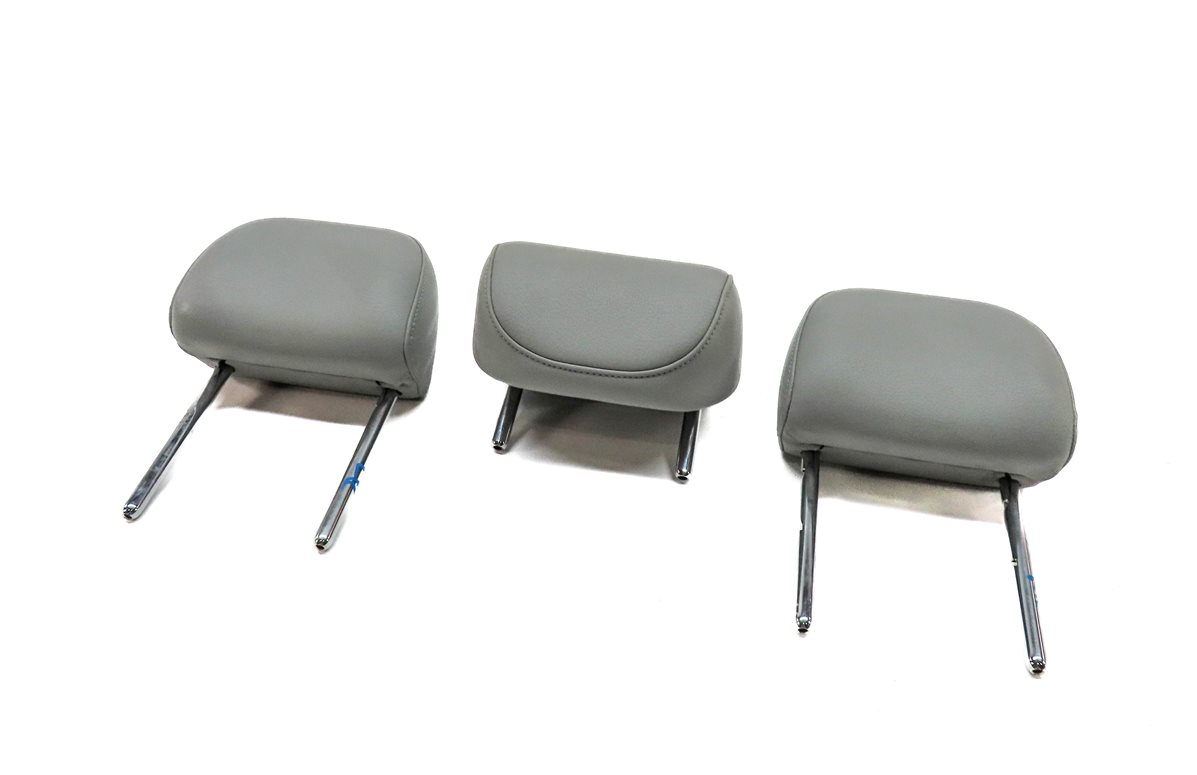15 AUDI Q3 SUV (8U) REAR LEFT CENTER RIGHT SEAT HEADREST HEAD REST SET/3 (Gray)