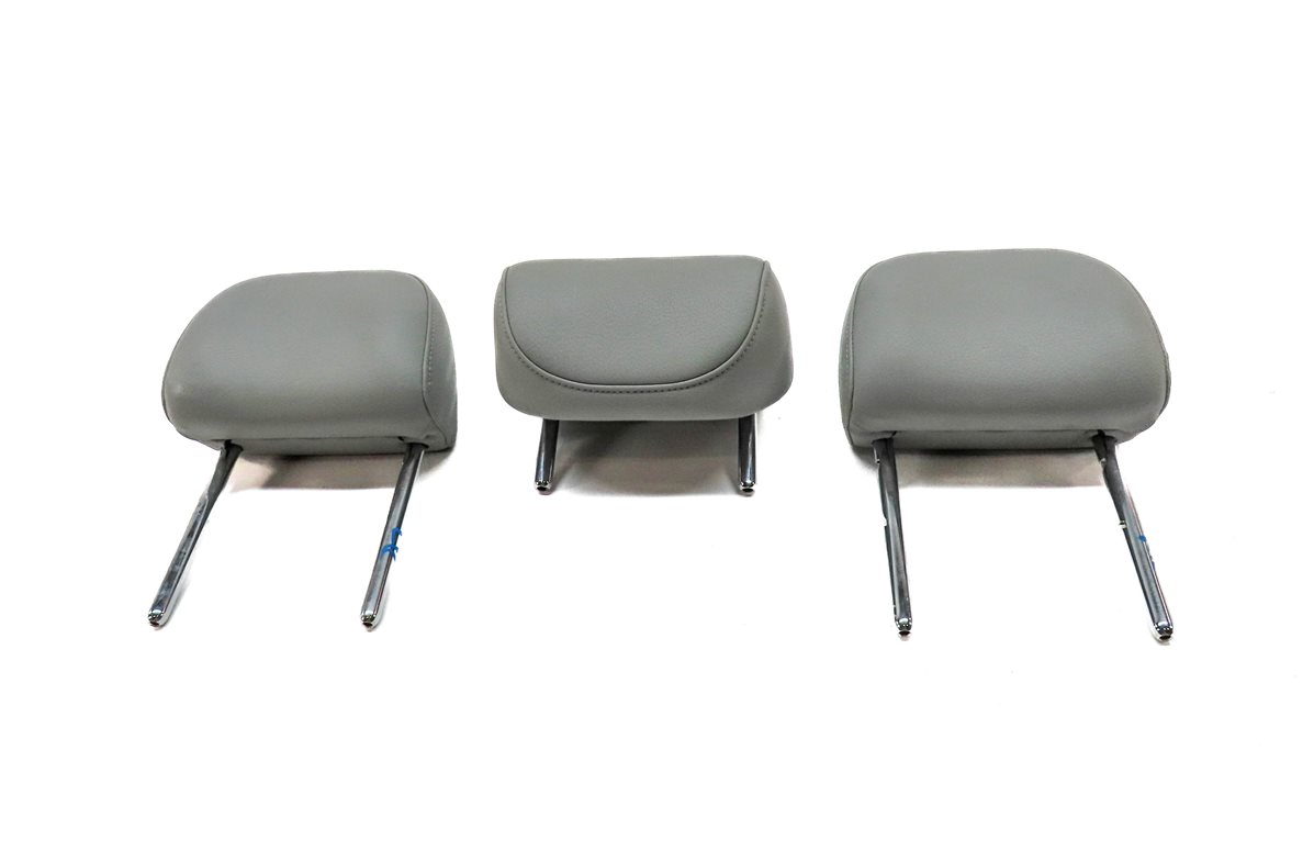 Thumbnail 2: 15 AUDI Q3 SUV (8U) REAR LEFT CENTER RIGHT SEAT HEADREST HEAD REST SET/3 (Gray)