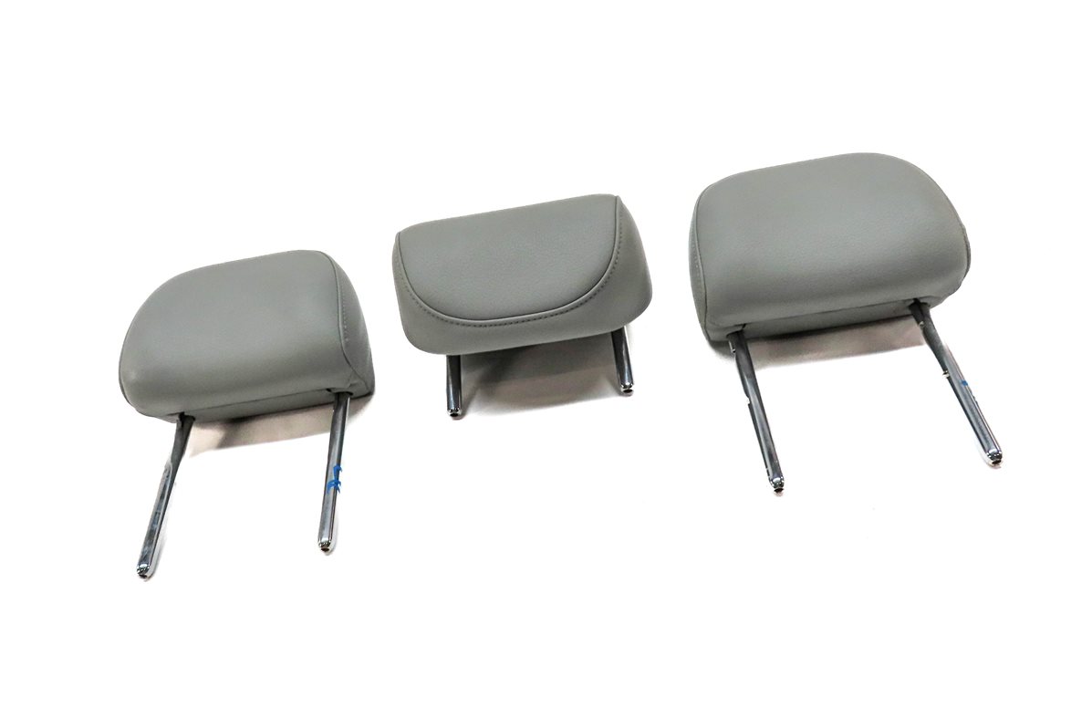 Thumbnail 3: 15 AUDI Q3 SUV (8U) REAR LEFT CENTER RIGHT SEAT HEADREST HEAD REST SET/3 (Gray)