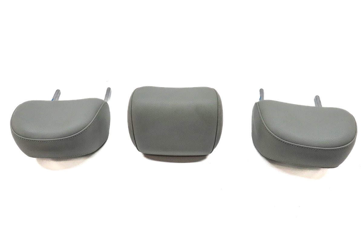 Thumbnail 4: 15 AUDI Q3 SUV (8U) REAR LEFT CENTER RIGHT SEAT HEADREST HEAD REST SET/3 (Gray)