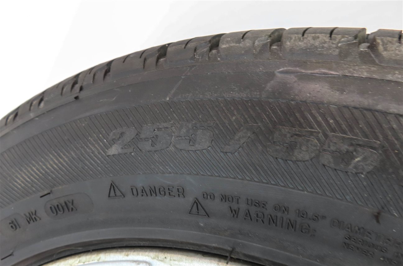 Thumbnail 5: RANGE ROVER L322 19x8 14-SPOKE WHEEL RIM w/ NEW MICHELIN LATITUDE TIRE 255/50R19