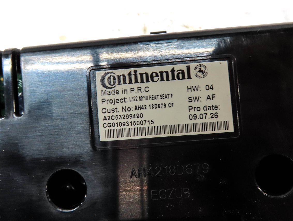 Thumbnail 6: 2010-2011 RANGE ROVER (L322) HEATER A/C TEMPERATURE CONTROL (HEATED COOLED SEAT)