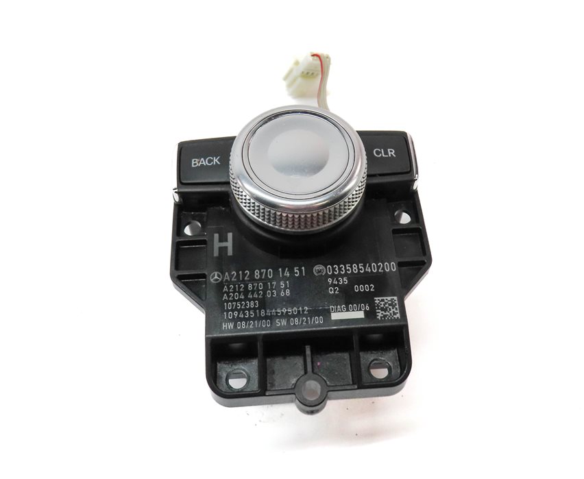 Thumbnail 2: 2010 MERCEDES E350 (W212) FRONT CENTER CONSOLE MEDIA MMI CONTROL DIAL KNOB