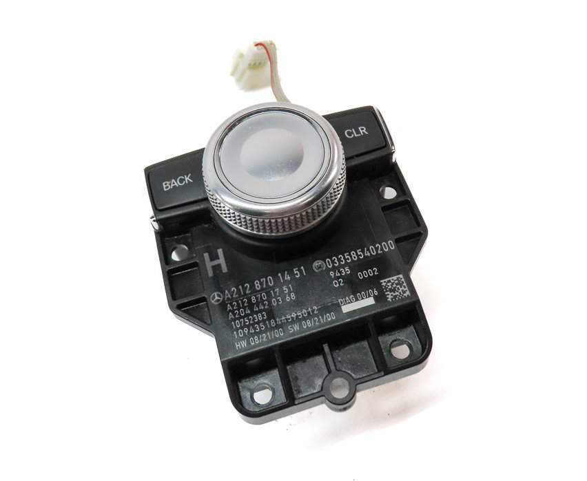 Thumbnail 3: 2010 MERCEDES E350 (W212) FRONT CENTER CONSOLE MEDIA MMI CONTROL DIAL KNOB