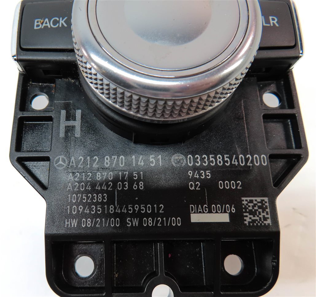Thumbnail 4: 2010 MERCEDES E350 (W212) FRONT CENTER CONSOLE MEDIA MMI CONTROL DIAL KNOB