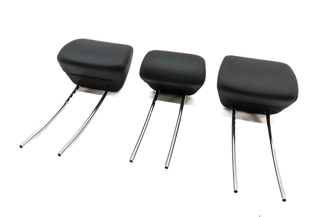 Thumbnail 1: 10-16 MERCEDES E CLASS W212 C207 REAR LEFT CENTER RIGHT HEADREST SET/3 (Black)