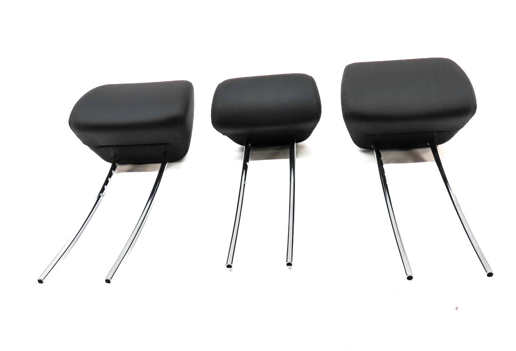 Thumbnail 2: 10-16 MERCEDES E CLASS W212 C207 REAR LEFT CENTER RIGHT HEADREST SET/3 (Black)