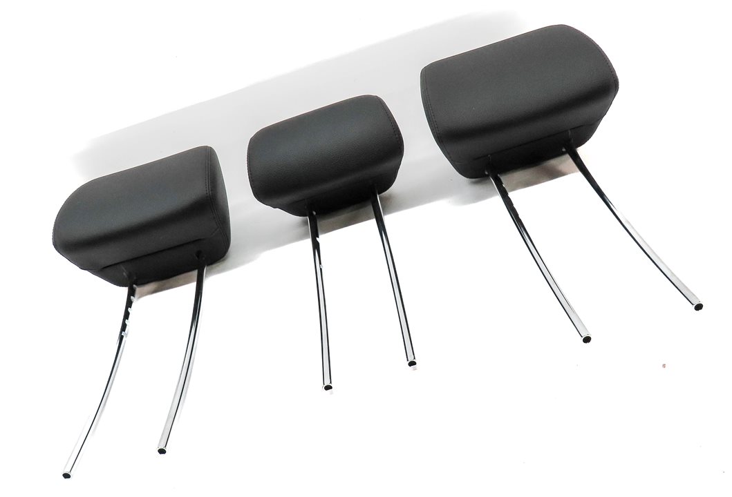 Thumbnail 3: 10-16 MERCEDES E CLASS W212 C207 REAR LEFT CENTER RIGHT HEADREST SET/3 (Black)