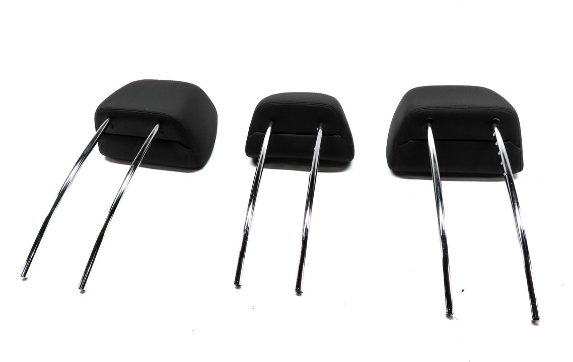Thumbnail 6: 10-16 MERCEDES E CLASS W212 C207 REAR LEFT CENTER RIGHT HEADREST SET/3 (Black)