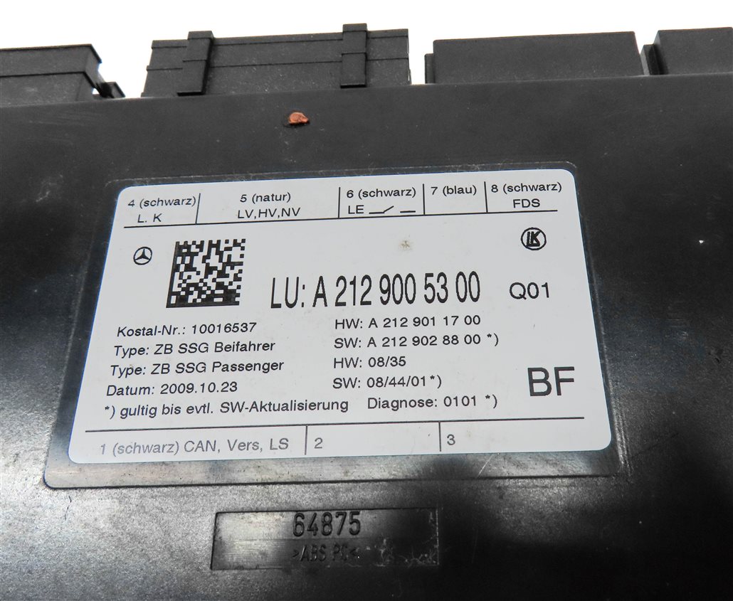 Thumbnail 4: 2010 MERCEDES E350 (W212) FRONT RIGHT PASSENGER SEAT CONTROL MODULE
