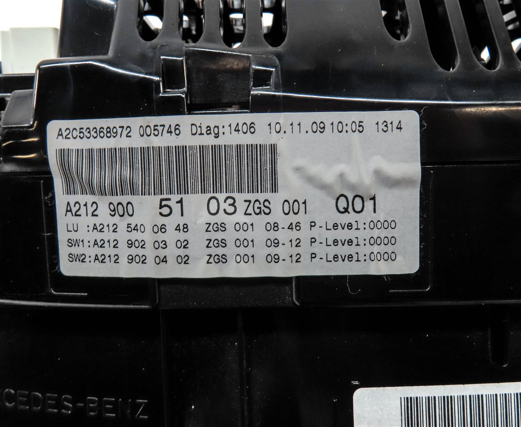 Thumbnail 7: 2010 MERCEDES E350 E550 (W212) SPEEDOMETER INSTRUMENT GAUGE CLUSTER (76k)