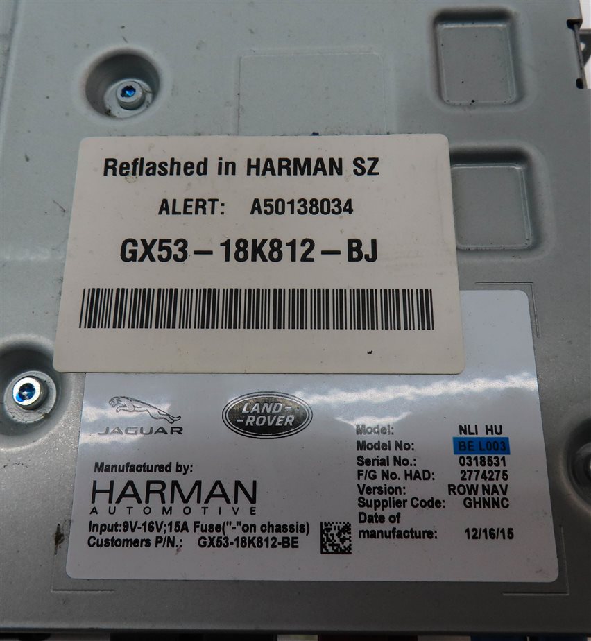 Thumbnail 4: 2016 LAND ROVER DISCOVERY SPORT (L550) STEREO RADIO RECEIVER CONTROL MODULE