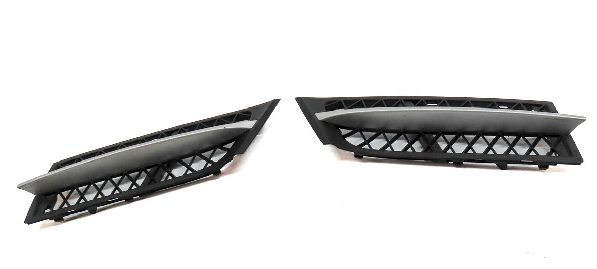 Thumbnail 2: 2010-2013 BMW 535iGT 550iGT (F07) FRONT LEFT & RIGHT BUMPER GRILLE TRIM SET-2