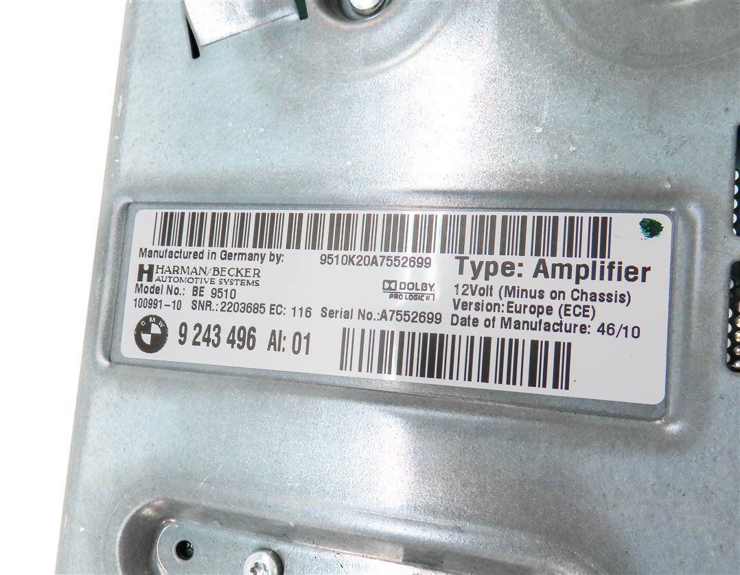 Thumbnail 5: 2011 BMW 5-SERIES & GT (F07 F10) HARMAN BECKER HiFi DSP AUDIO AMP AMPLIFIER