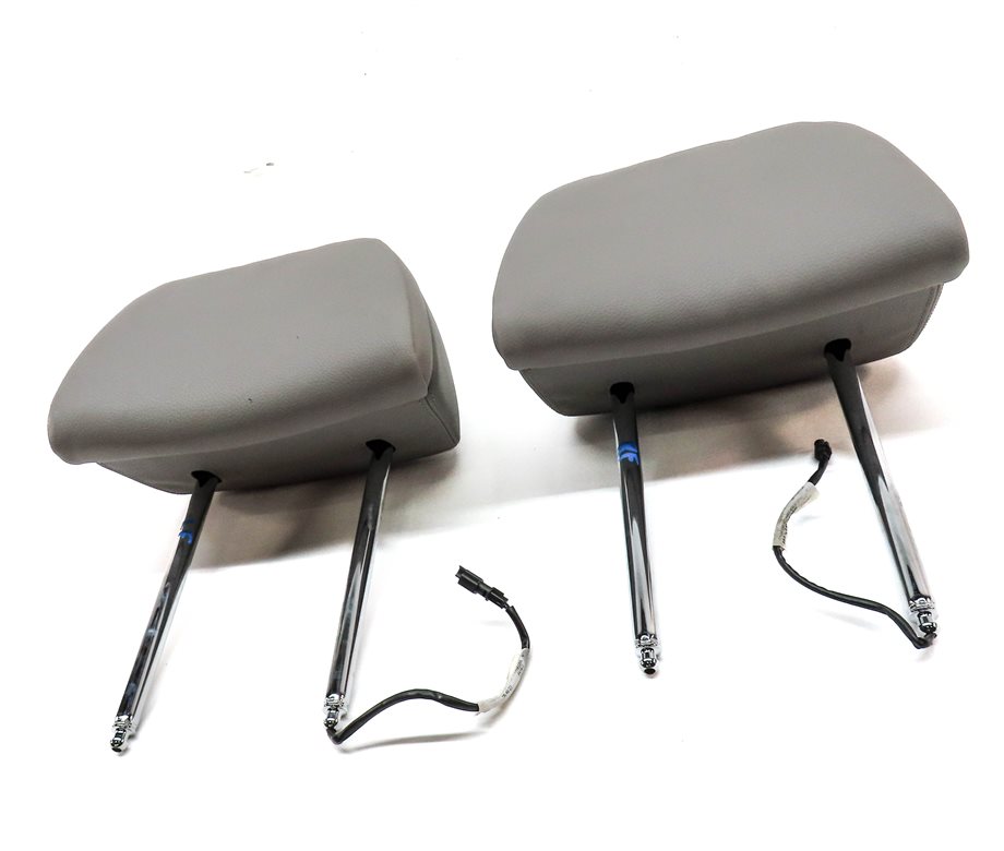 Thumbnail 2: 10-13 BMW 535iGT 550iGT F07 FRONT LEFT & RIGHT ACTIVE COMFORT HEADREST SET(Gray)