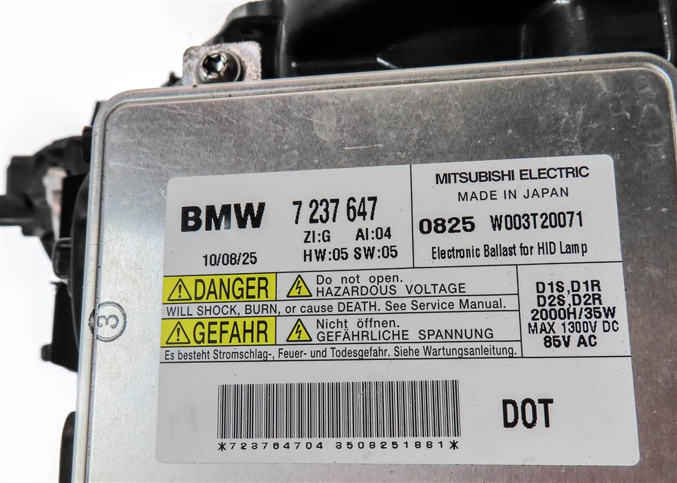 Thumbnail 9: 2010-2017 BMW 535iGT 550iGT (F07) LEFT DRIVER XENON HID ADAPTIVE HEADLIGHT LAMP