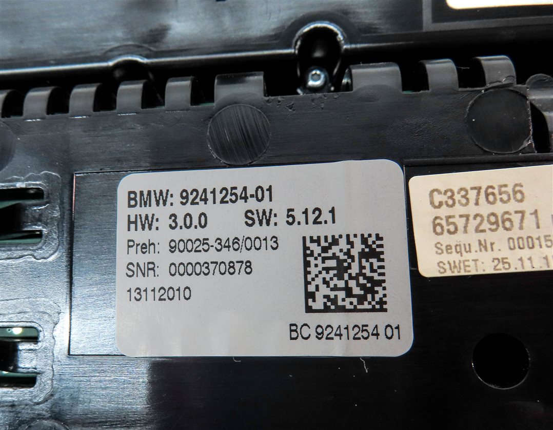 Thumbnail 6: 09-13 BMW 535iGT 550iGT 7 SERIES (F01 F07) FRONT HEATER A/C TEMPERATURE CONTROL