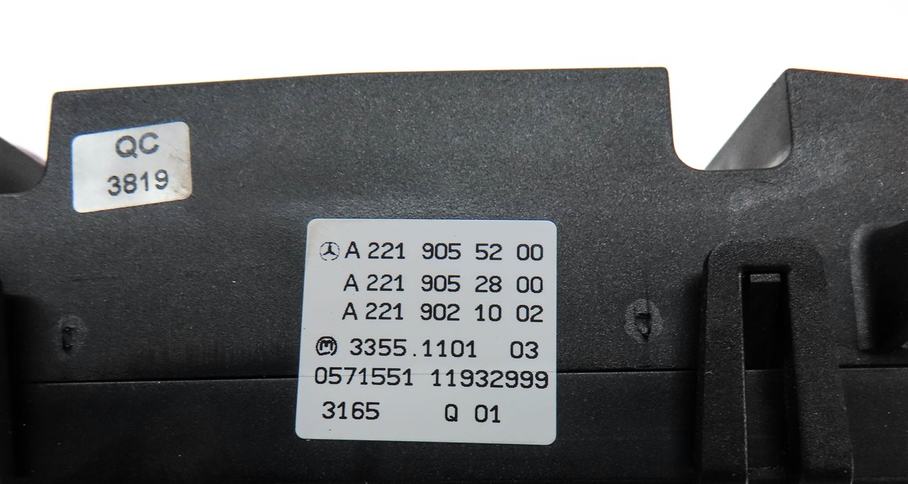 Thumbnail 7: 10-13 MERCEDES S-CLASS (W221) FRONT A/C HEATER TEMPERATURE CLIMATE CONTROL PANEL