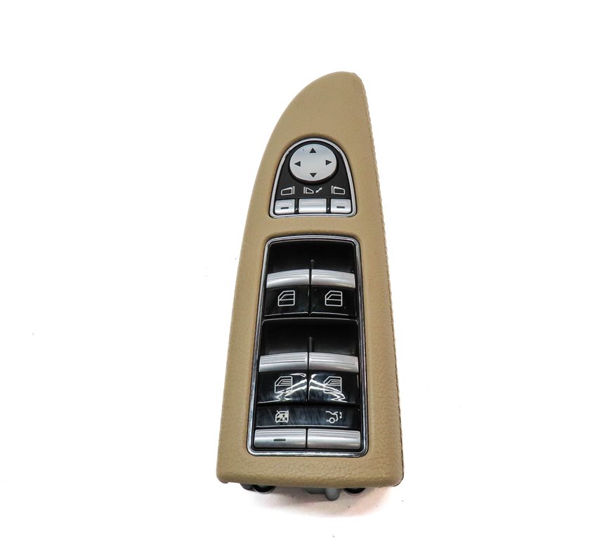 Thumbnail 2: 09-13 MERCEDES S-CLASS FRONT LEFT DRIVER WINDOW SWITCH w/ P-FOLD (Brown)