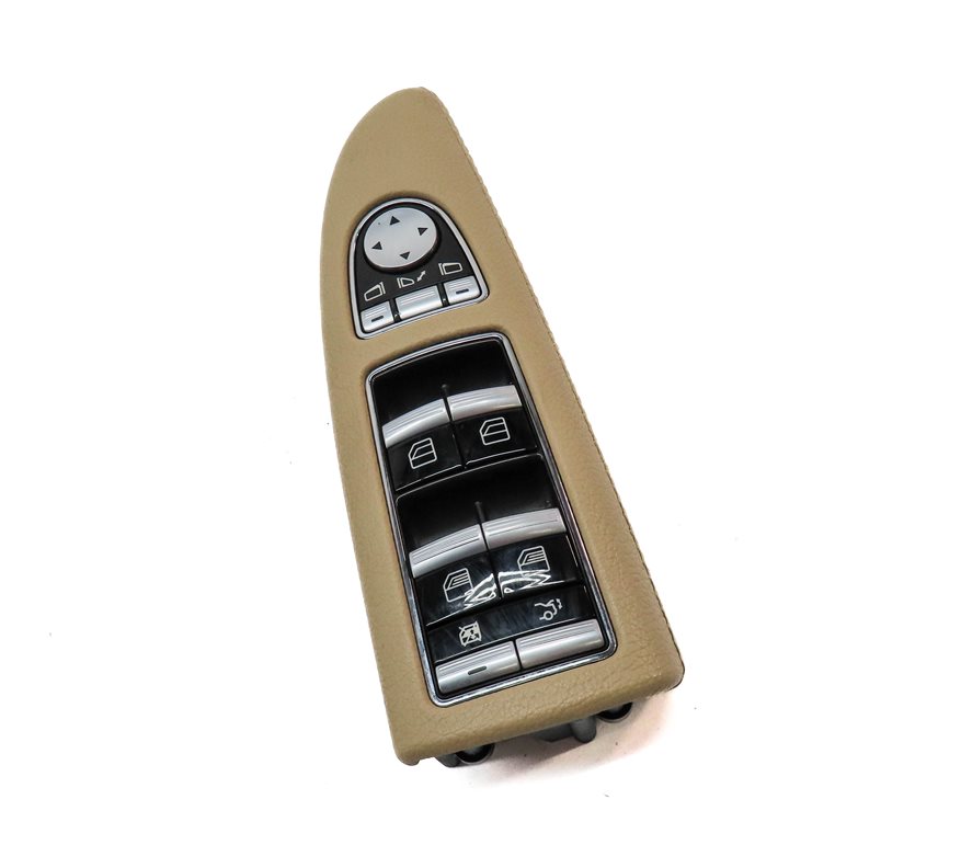 Thumbnail 3: 09-13 MERCEDES S-CLASS FRONT LEFT DRIVER WINDOW SWITCH w/ P-FOLD (Brown)
