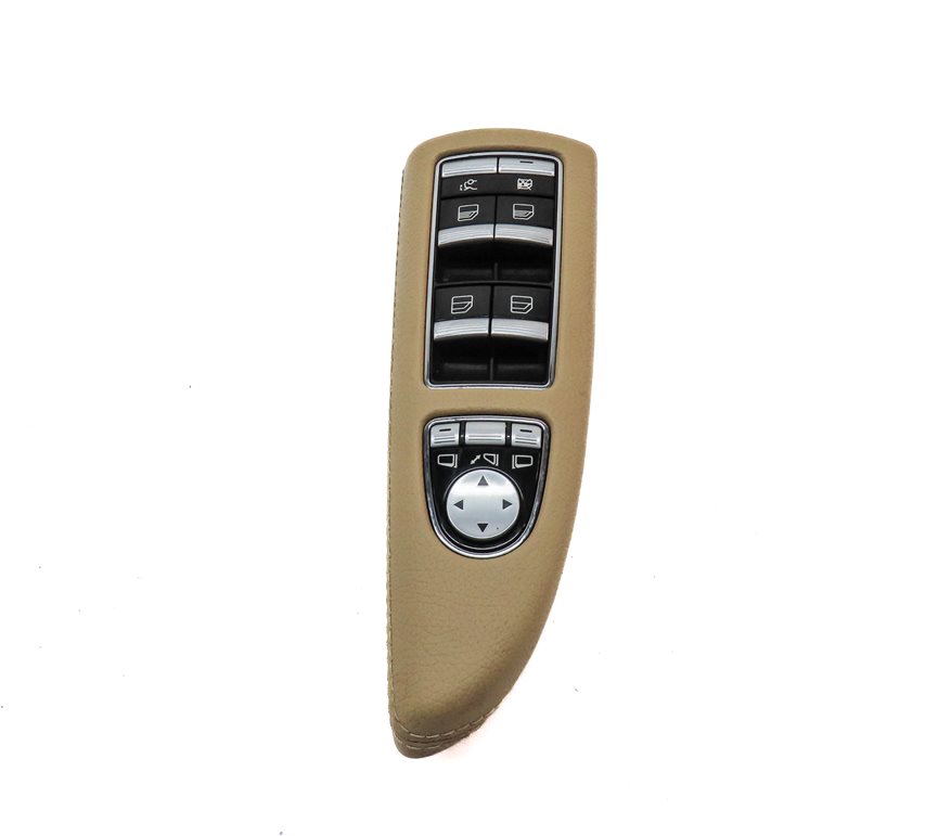 Thumbnail 4: 09-13 MERCEDES S-CLASS FRONT LEFT DRIVER WINDOW SWITCH w/ P-FOLD (Brown)