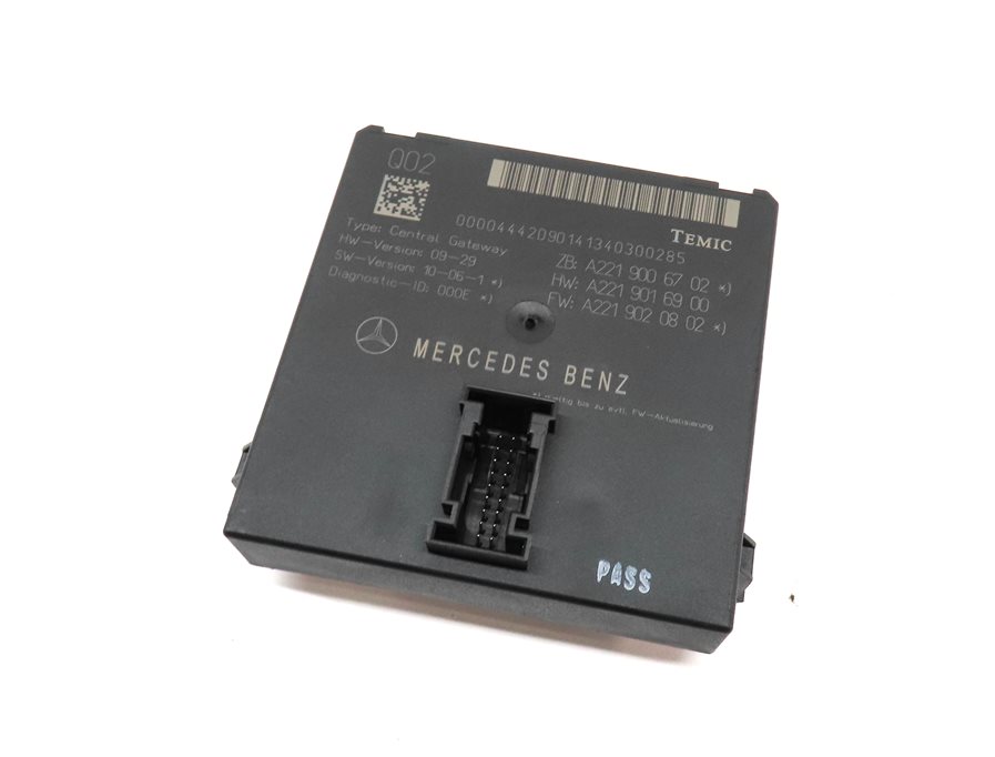 2013 MERCEDES S550 (W221) CENTRAL GATEWAY GATE WAY CONTROL MODULE