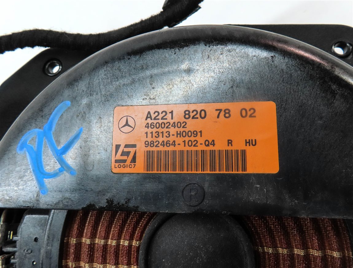 Thumbnail 11: 2013 MERCEDES S550 (W221) WOOFER MIDRANGE TWEETER LOGIC 7 SPEAKER SET OF 9