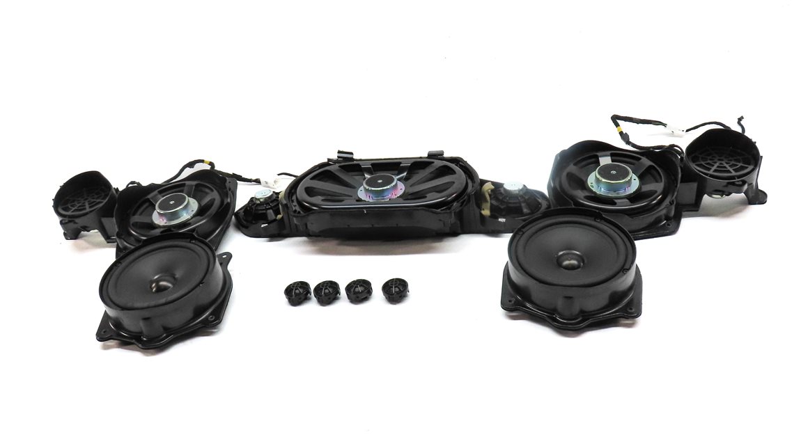 Thumbnail 2: 2013 MERCEDES S550 (W221) WOOFER MIDRANGE TWEETER LOGIC 7 SPEAKER SET OF 9