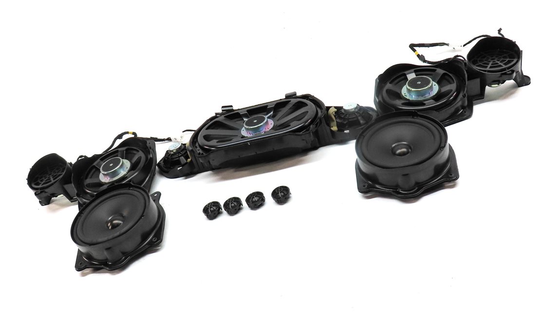 Thumbnail 3: 2013 MERCEDES S550 (W221) WOOFER MIDRANGE TWEETER LOGIC 7 SPEAKER SET OF 9