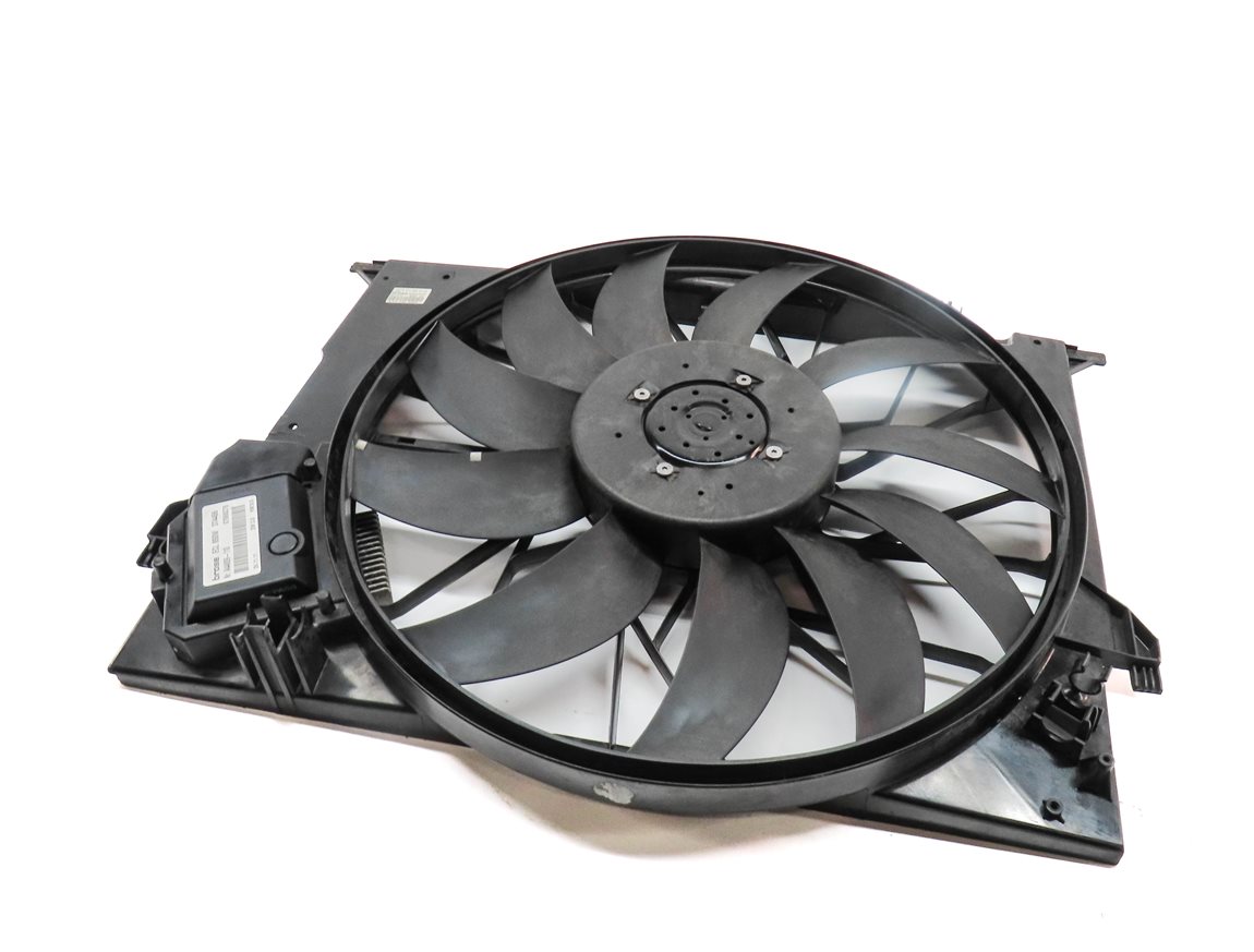09-14 MERCEDES CL S W216 W221 RADIATOR COOLING FAN BLADE SHROUD MOTOR ASSEMBLY