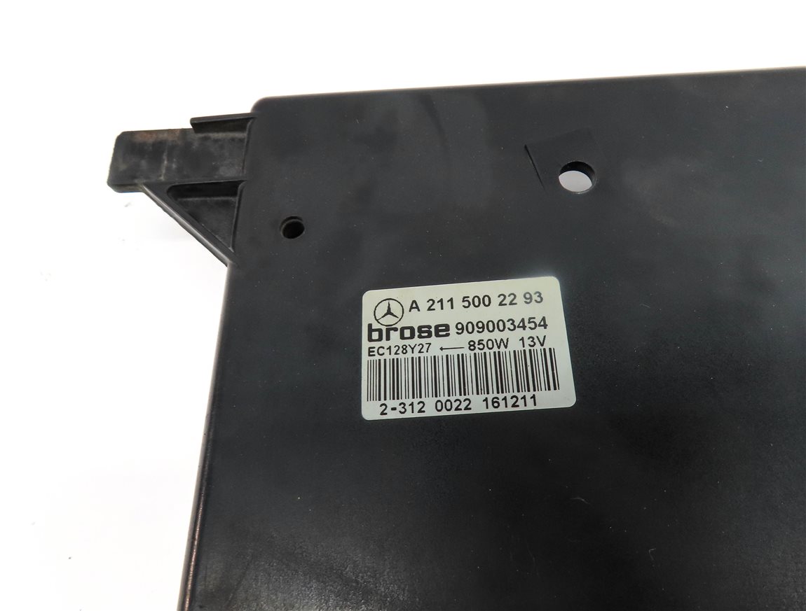 Thumbnail 8: 09-14 MERCEDES CL S W216 W221 RADIATOR COOLING FAN BLADE SHROUD MOTOR ASSEMBLY