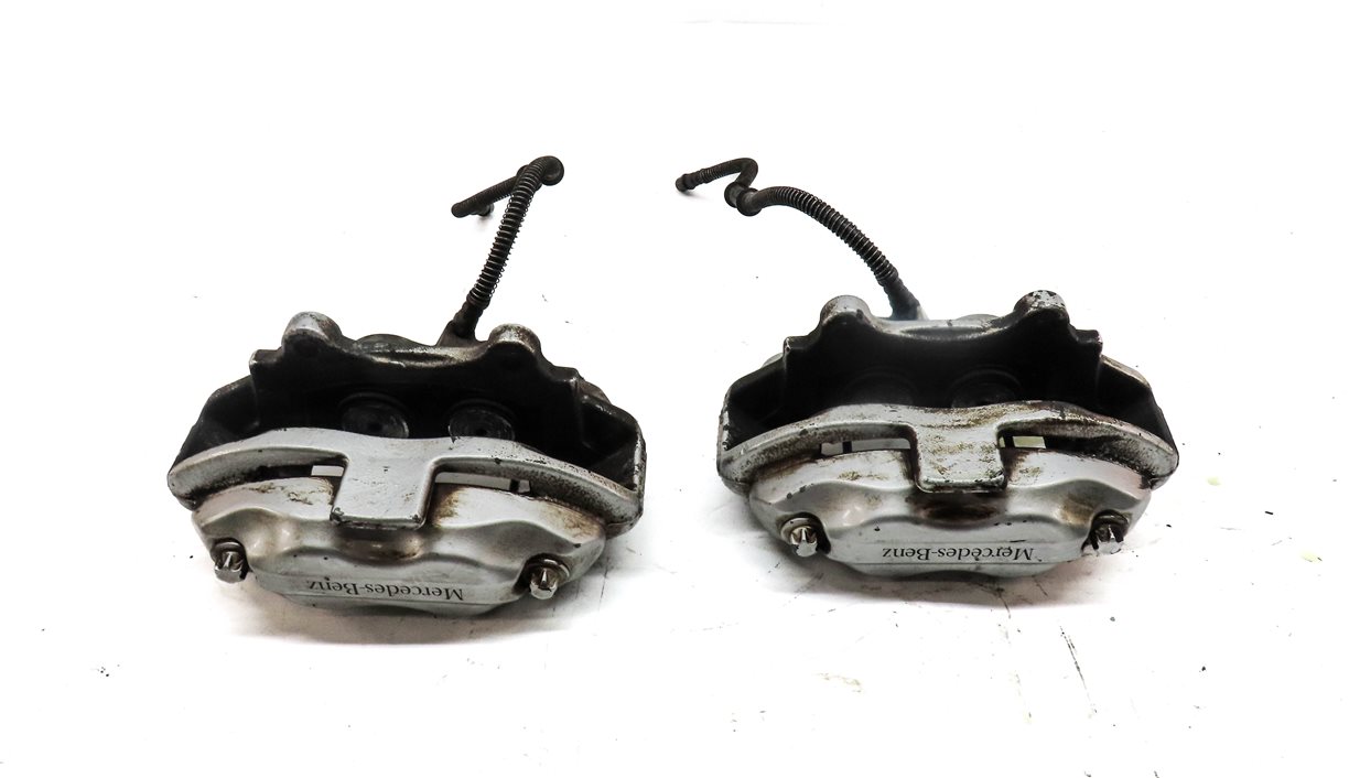 Thumbnail 5: 10-13 MERCEDES S-CLASS W221 FRONT LEFT RIGHT SPORT BRAKE CALIPER SET/2 (SILVER)