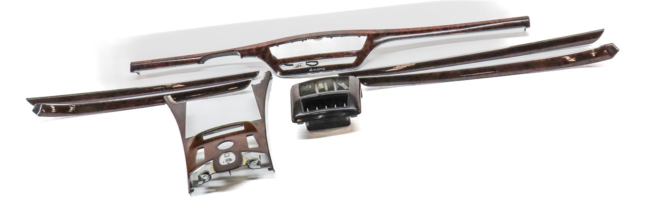 Thumbnail 2: 2013 MERCEDES S550 (W221) FRONT REAR DOOR DASH CONSOLE TRIM SET 7 (Walnut)